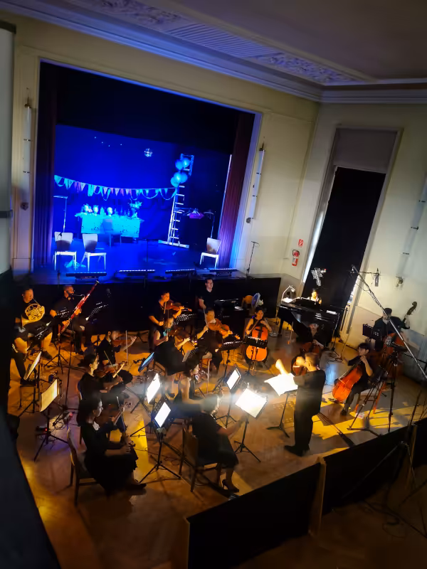 Orchester beim Programm 2025.