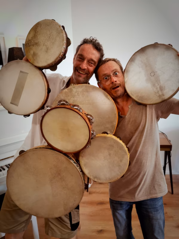 Michael und Henry in der Session, Hot Milk Studio.