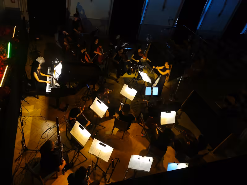 Orchester beim Abschlusskonzert 2024.